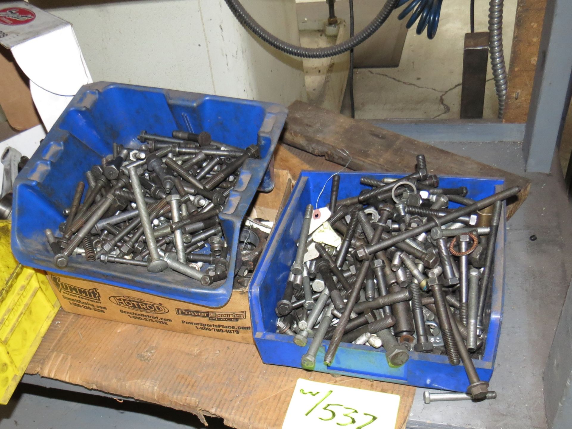 LOT ASSORTED BOLTS (UNDER BENCH)