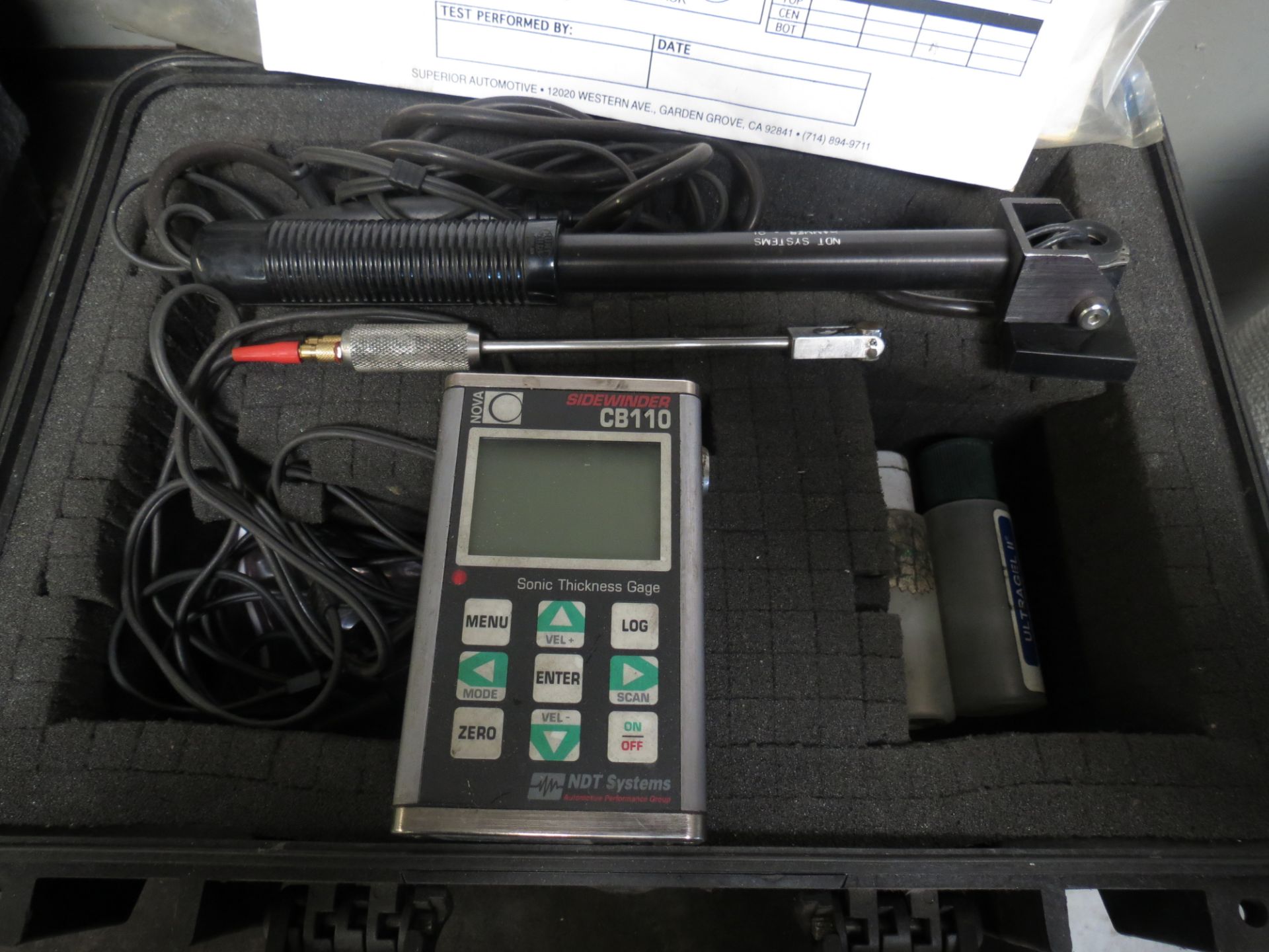 NDT SYSTEMS NOVA SIDEWINDER CB110 SONIC THICKNESS GAGE - Image 4 of 4