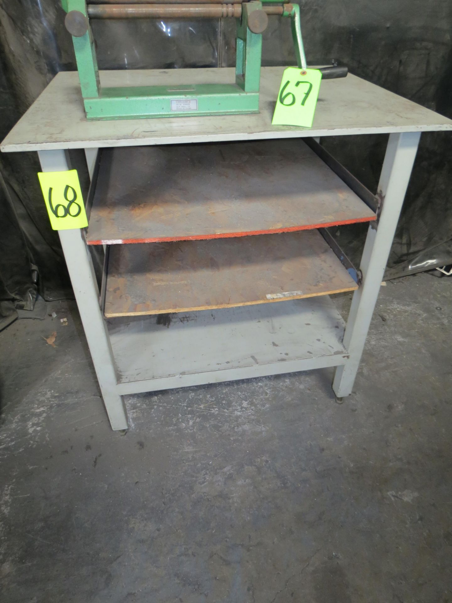 METAL WORK TABLE 28" X 36" (TABLE ONLY)