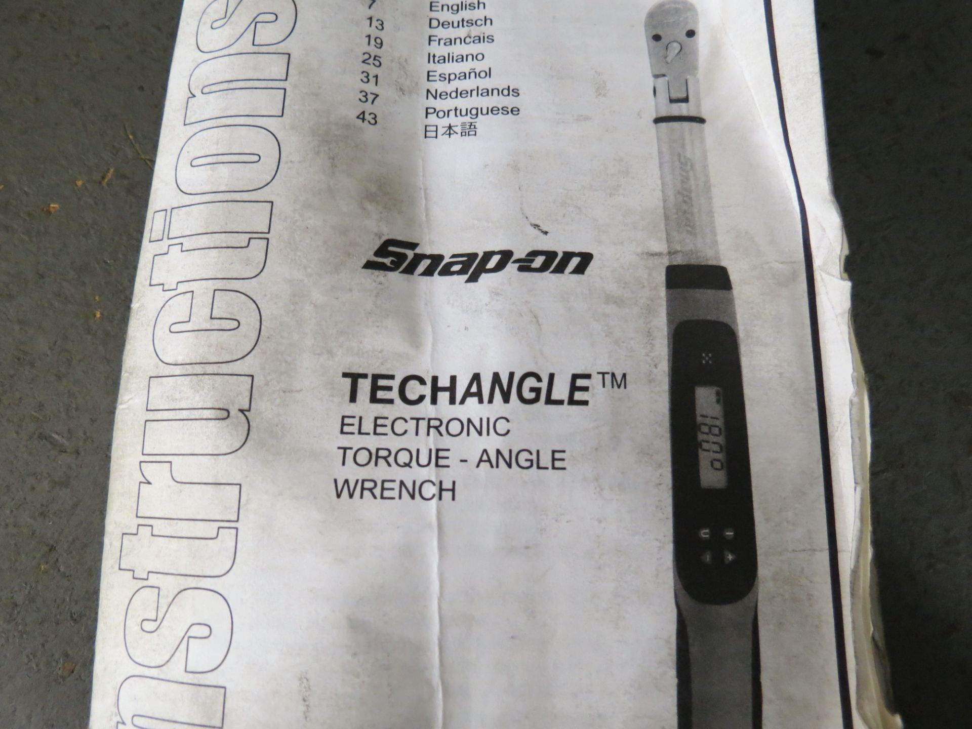 SNAP ON TECHANGLE ELECTRONIC TORQUE DIGITAL WRENCH MDL: ATECH3FR250 (GRAY HANDLE) - Image 5 of 8