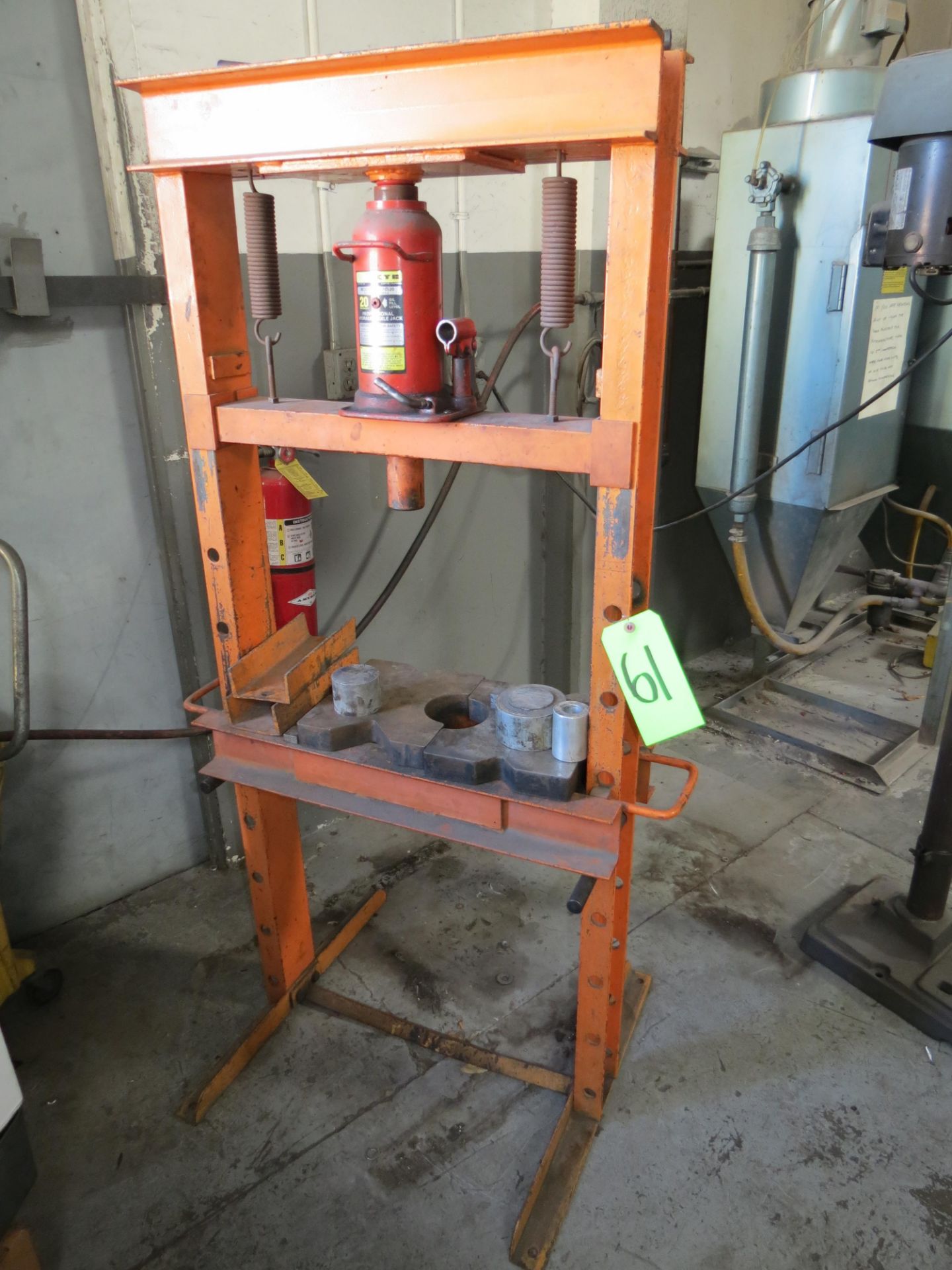 20 TON BOTTLE JACK H FRAME SHOP PRESS - Image 2 of 3