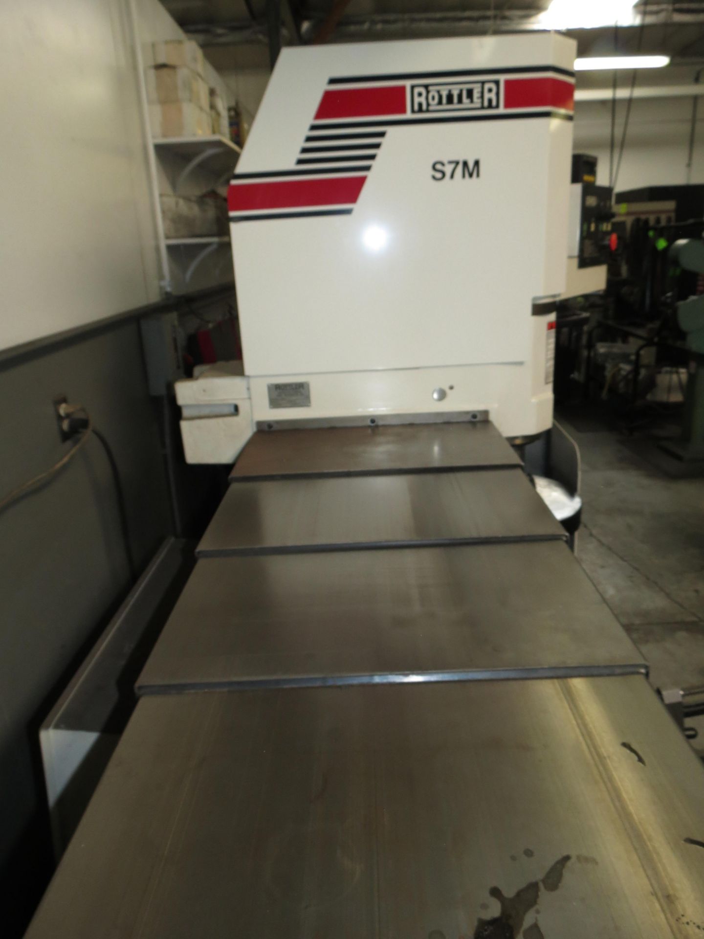 ROTTLER S7M CBM CYLINDER HEAD AND BLOCK SURFACER, WITH UPGRADED 15" X 30" X 2" TILT TABLE - Image 8 of 10