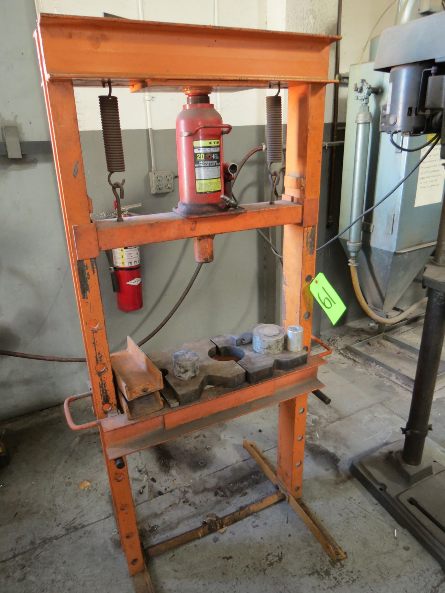 20 TON BOTTLE JACK H FRAME SHOP PRESS