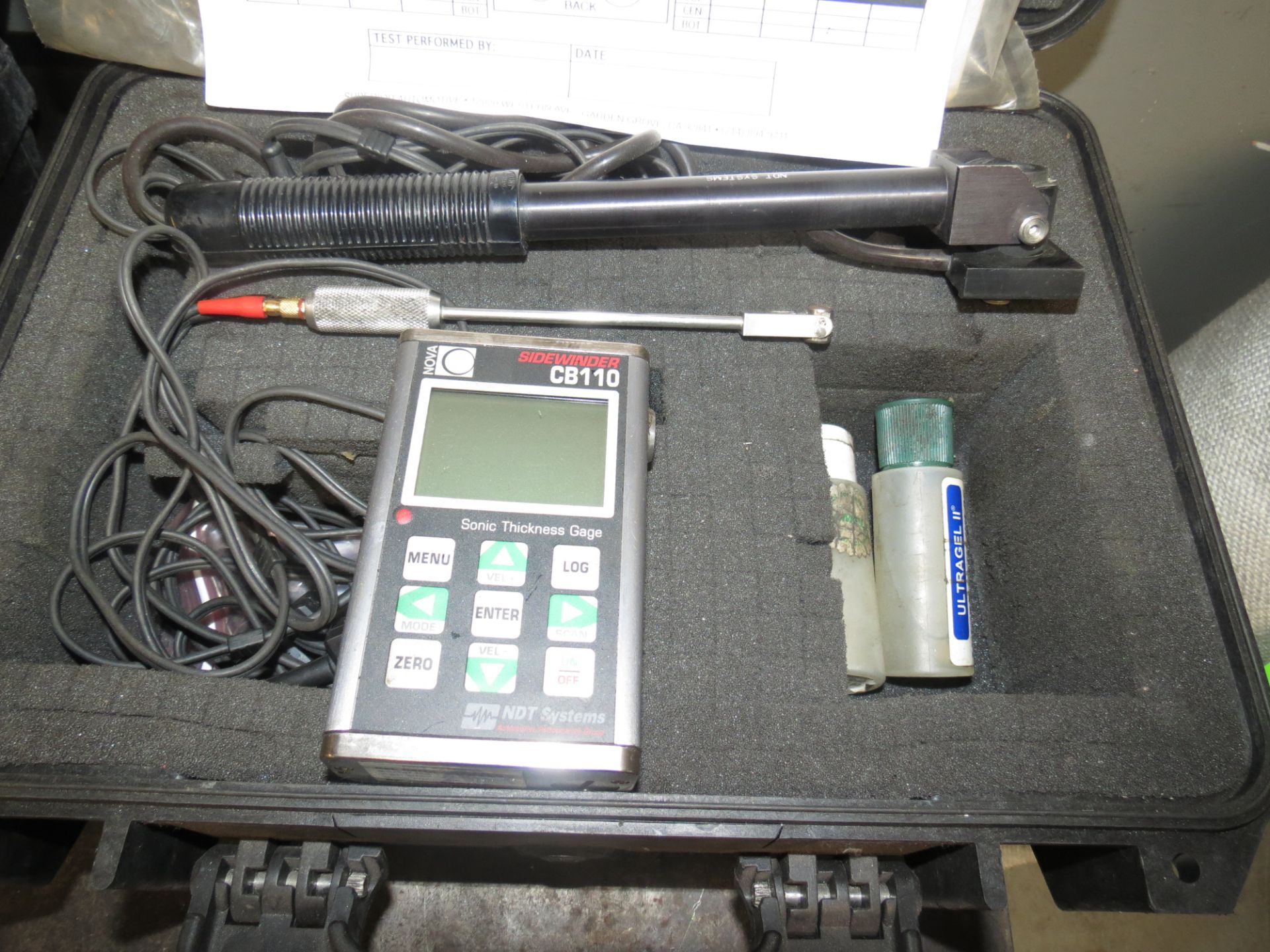 NDT SYSTEMS NOVA SIDEWINDER CB110 SONIC THICKNESS GAGE - Image 2 of 4