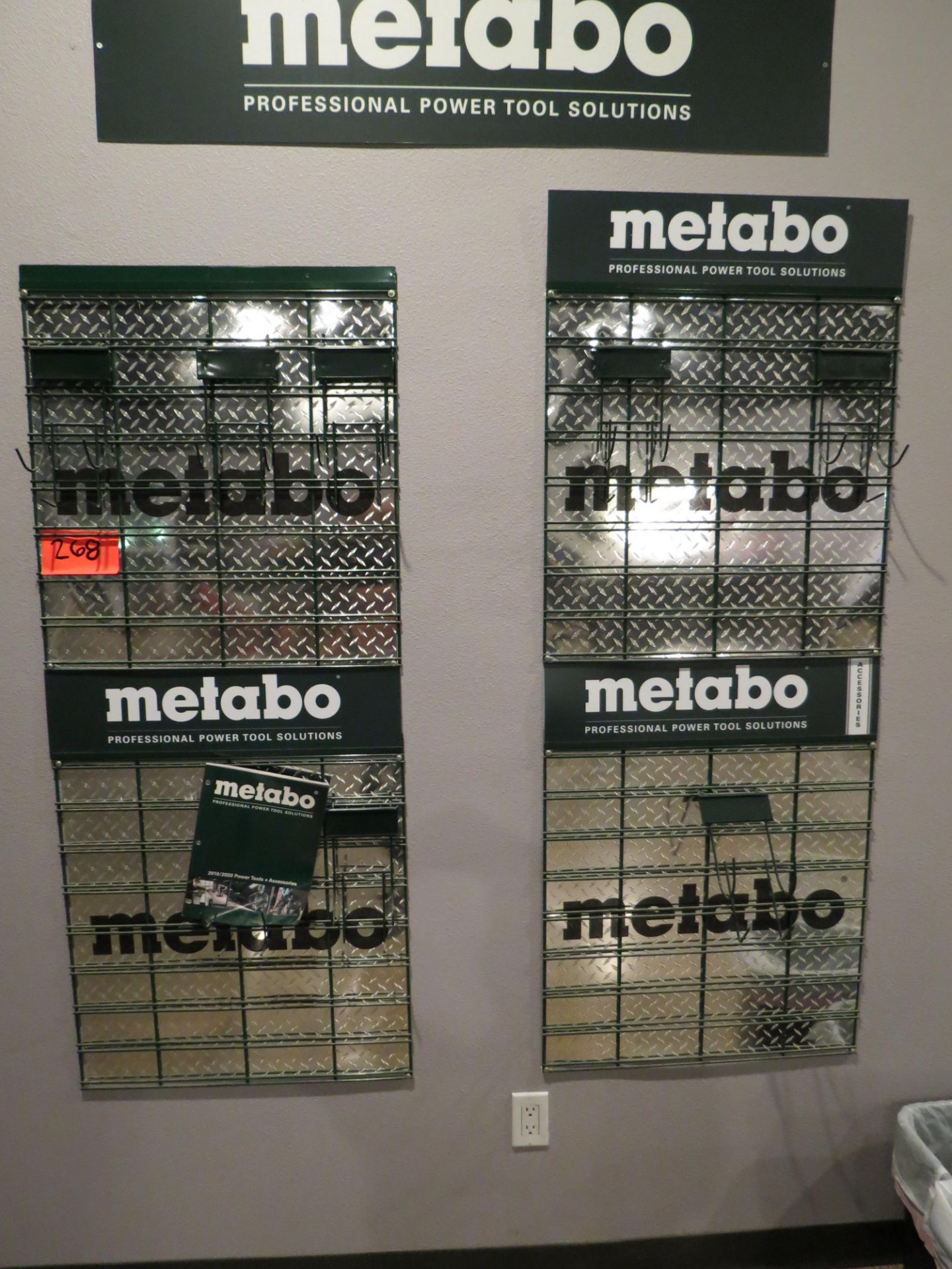 Metabo Green Wall Mountable Display Racks