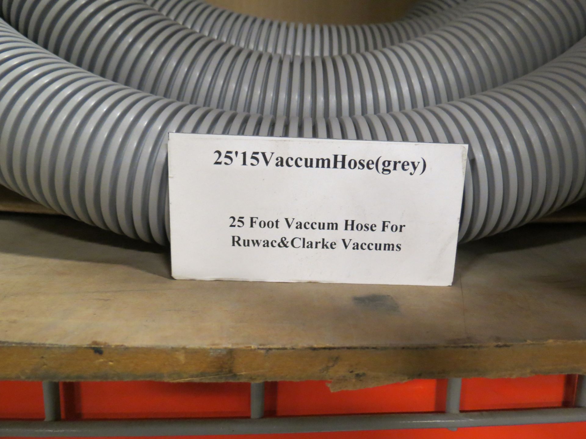 Box of 25' Grey Vacuum Hose for Ruwac & Clarke Vacuums - Image 2 of 2