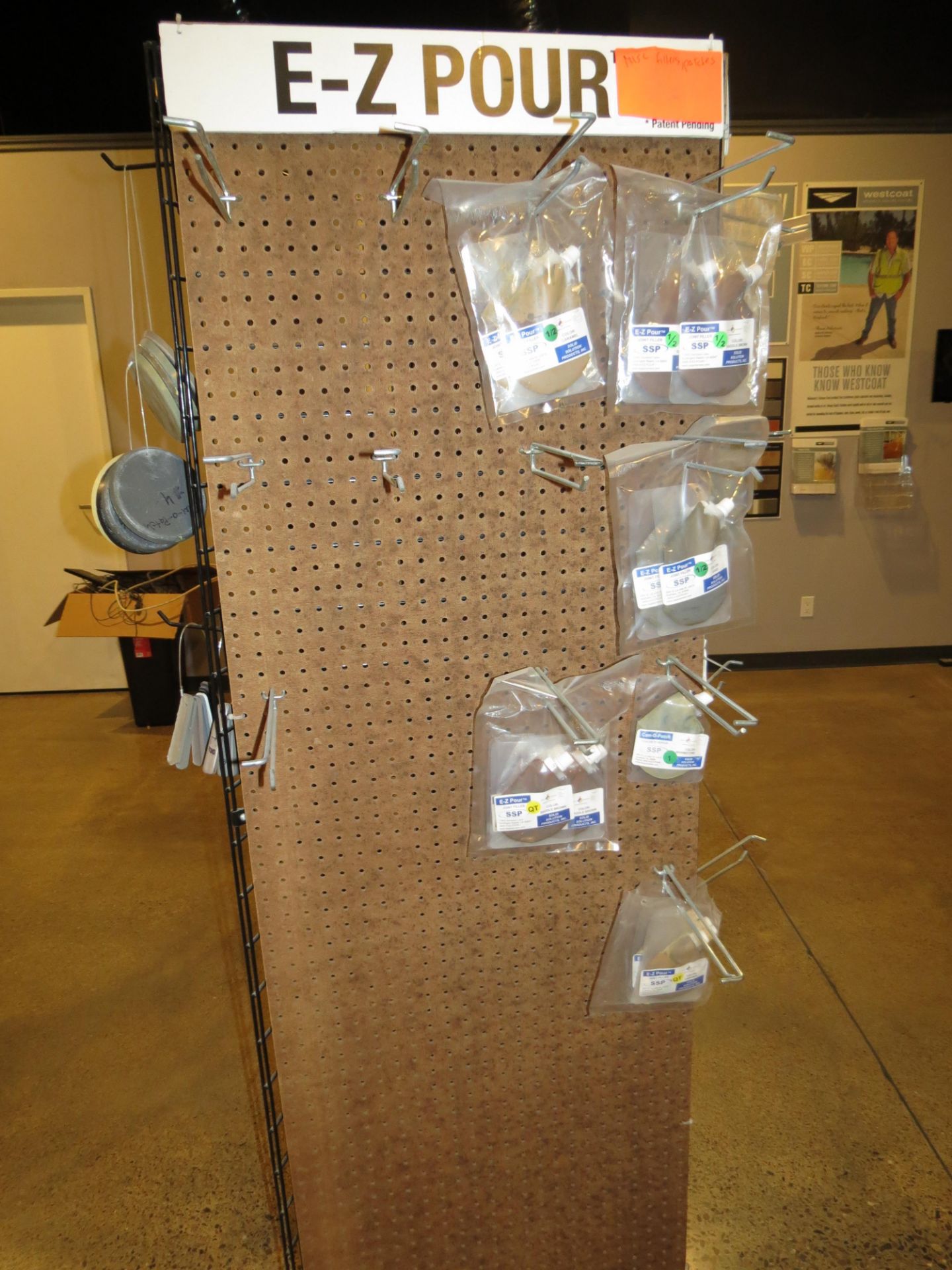 Triangular Metal Display Rack w/ Assorted Contents - Image 2 of 2