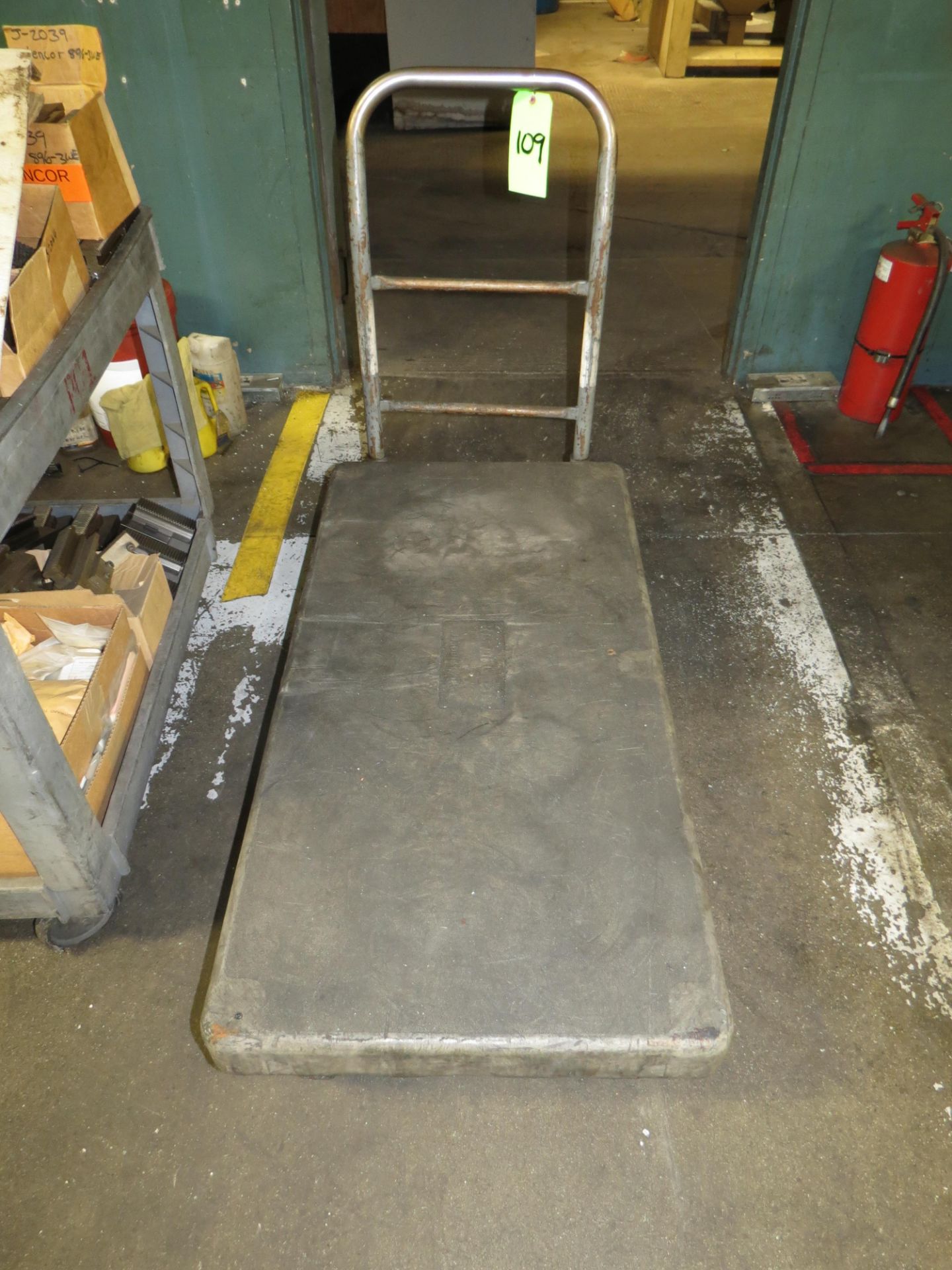 WAREHOUSE METAL FLATBED PUSH CART