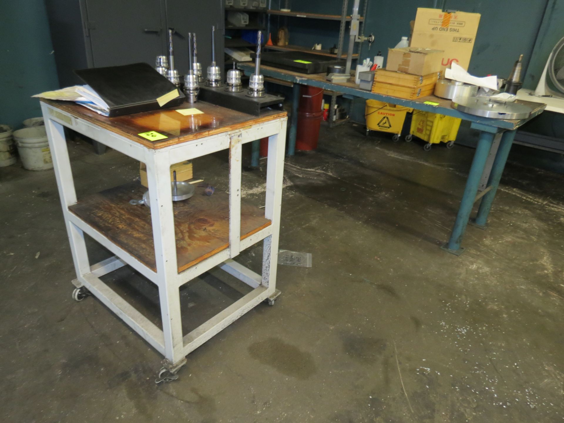 LOT (4) ASSORTED WORKBENCHES AND MOBILE STAND - Image 3 of 4