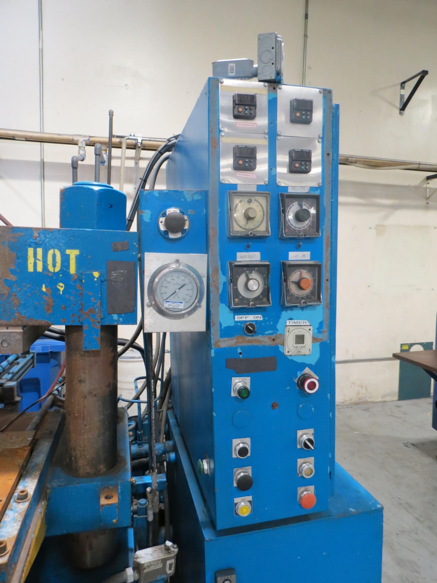 Heated Platen 4-Post Hydraulic Press, 18" x 18" - Image 5 of 7