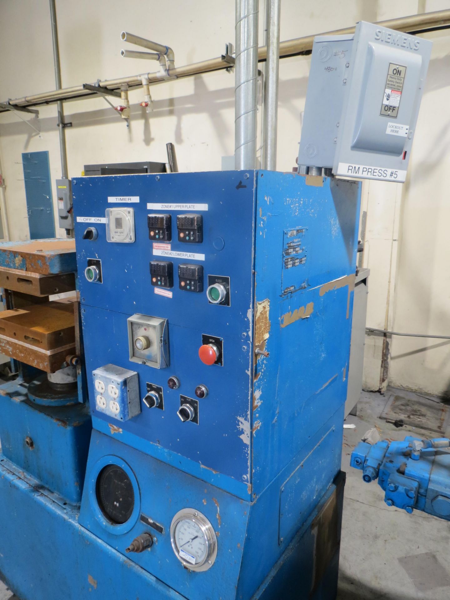 PHI Heated Platen Hydraulic Press, 12.5" x 12.5" - Image 3 of 6