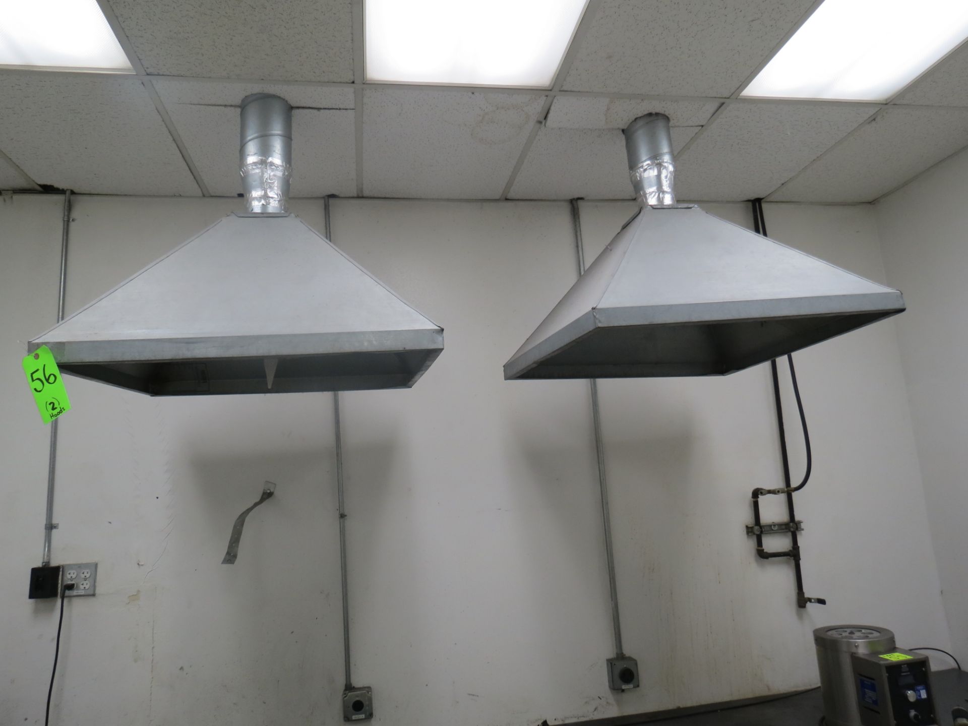 Lot (2)-Vent Hoods Removal Below Ceiling Panel