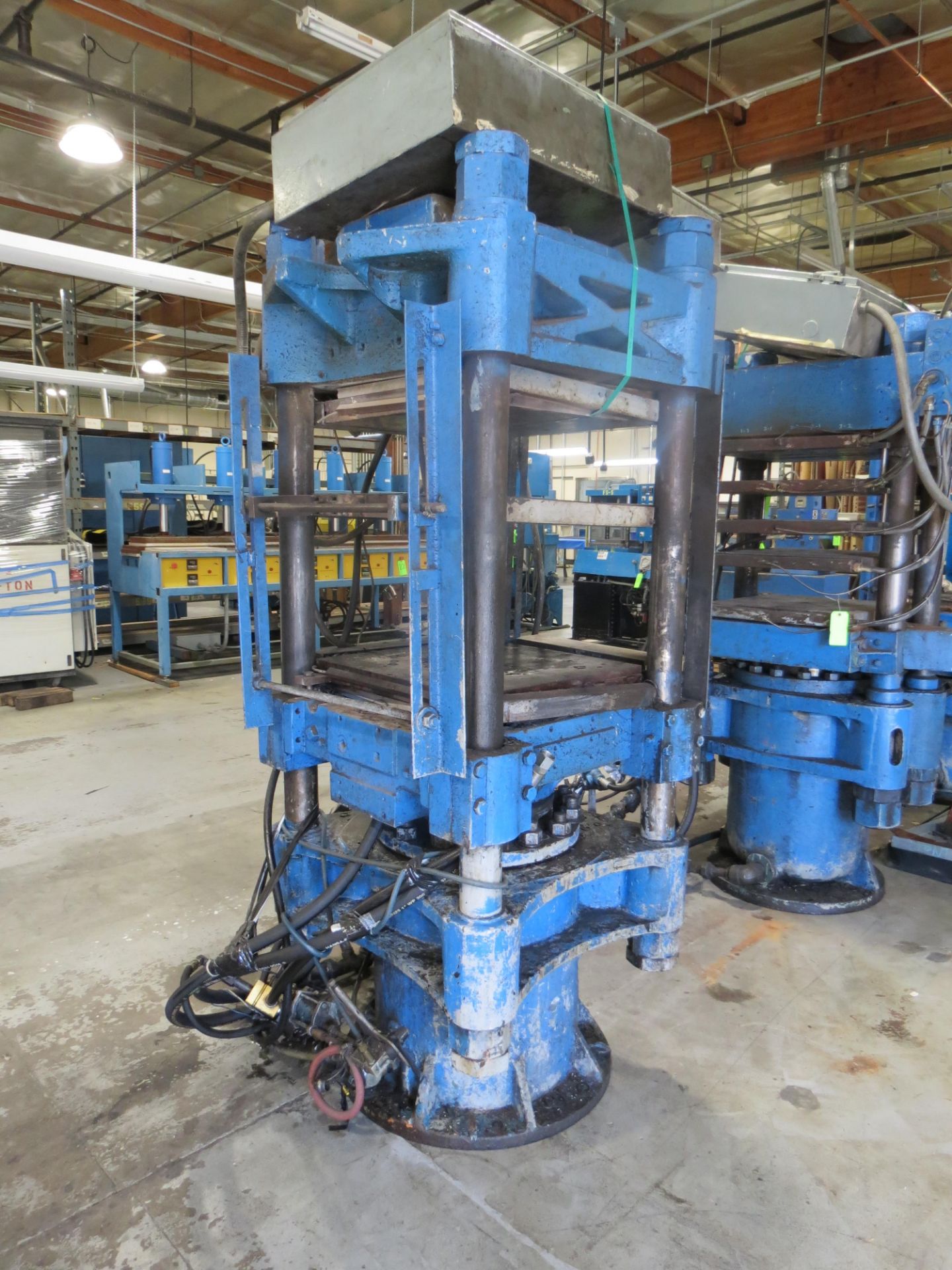 Multi Platen 4-Post Hydraulic Compression Press, 24" x 24"