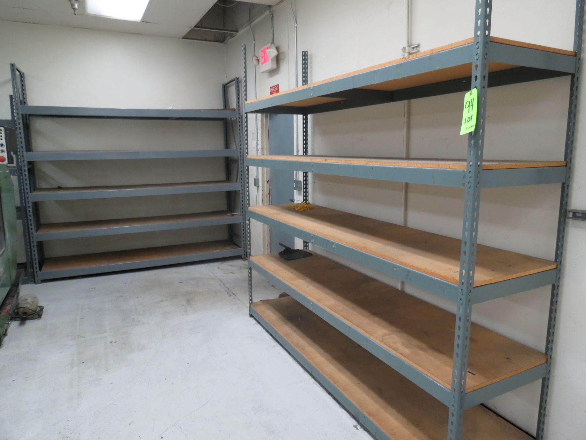 Lot (5)-Sections of Assorted Shelving
