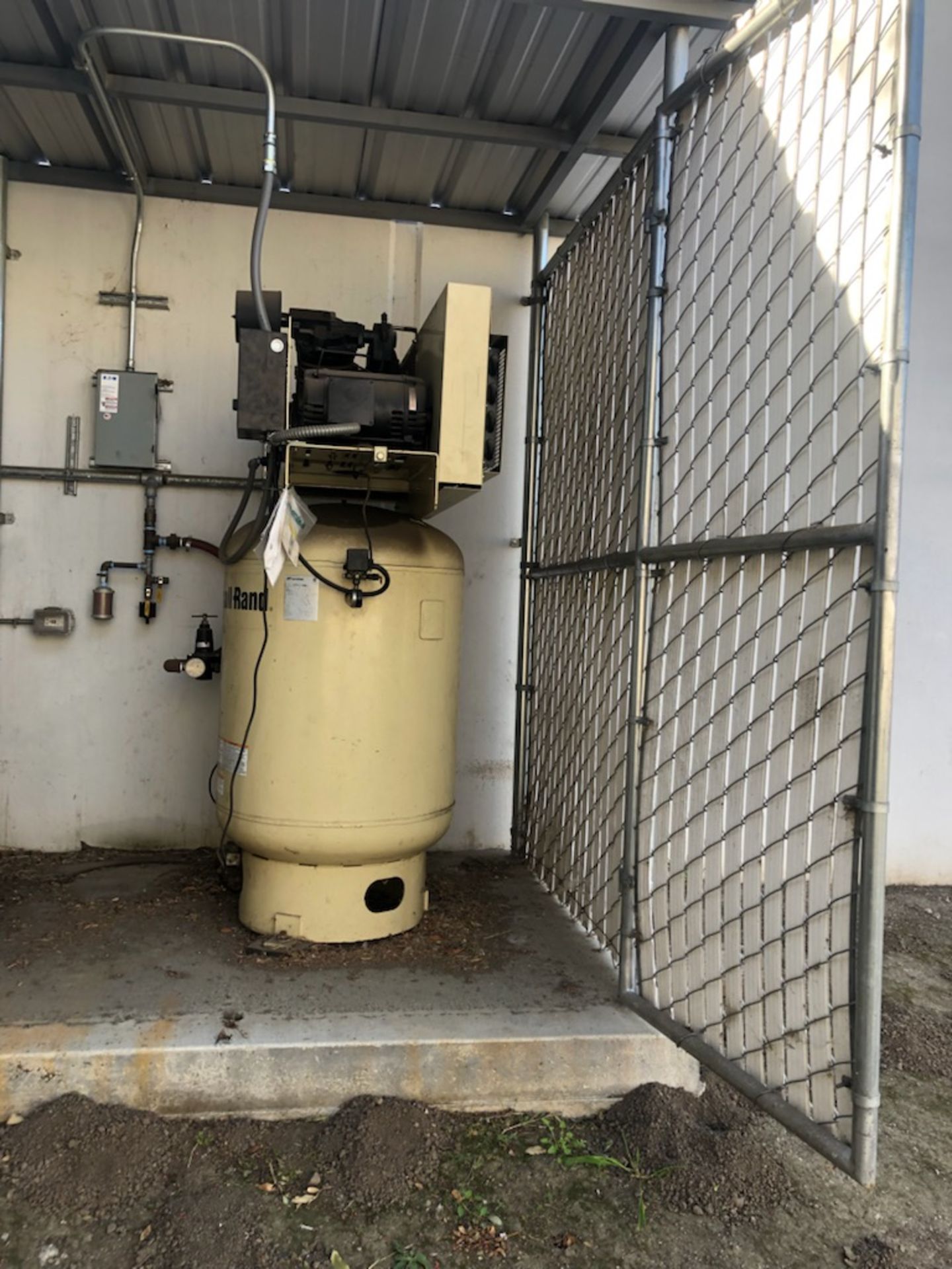 Ingersoll Rand Model 2545, 10-HP 120-Gallon Vertical Two-Stage Air Compressor, 230V, 3-PH, SN:973093 - Image 2 of 3