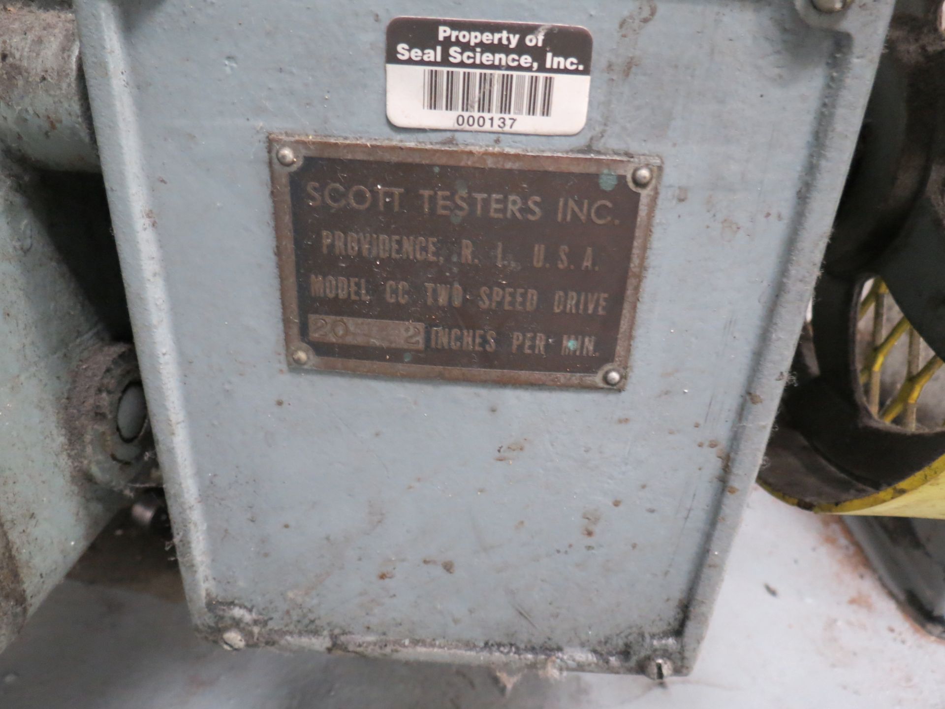 Scott Testers Inc. Model CC Two Speed Drive, Tensile Tester - Image 5 of 5