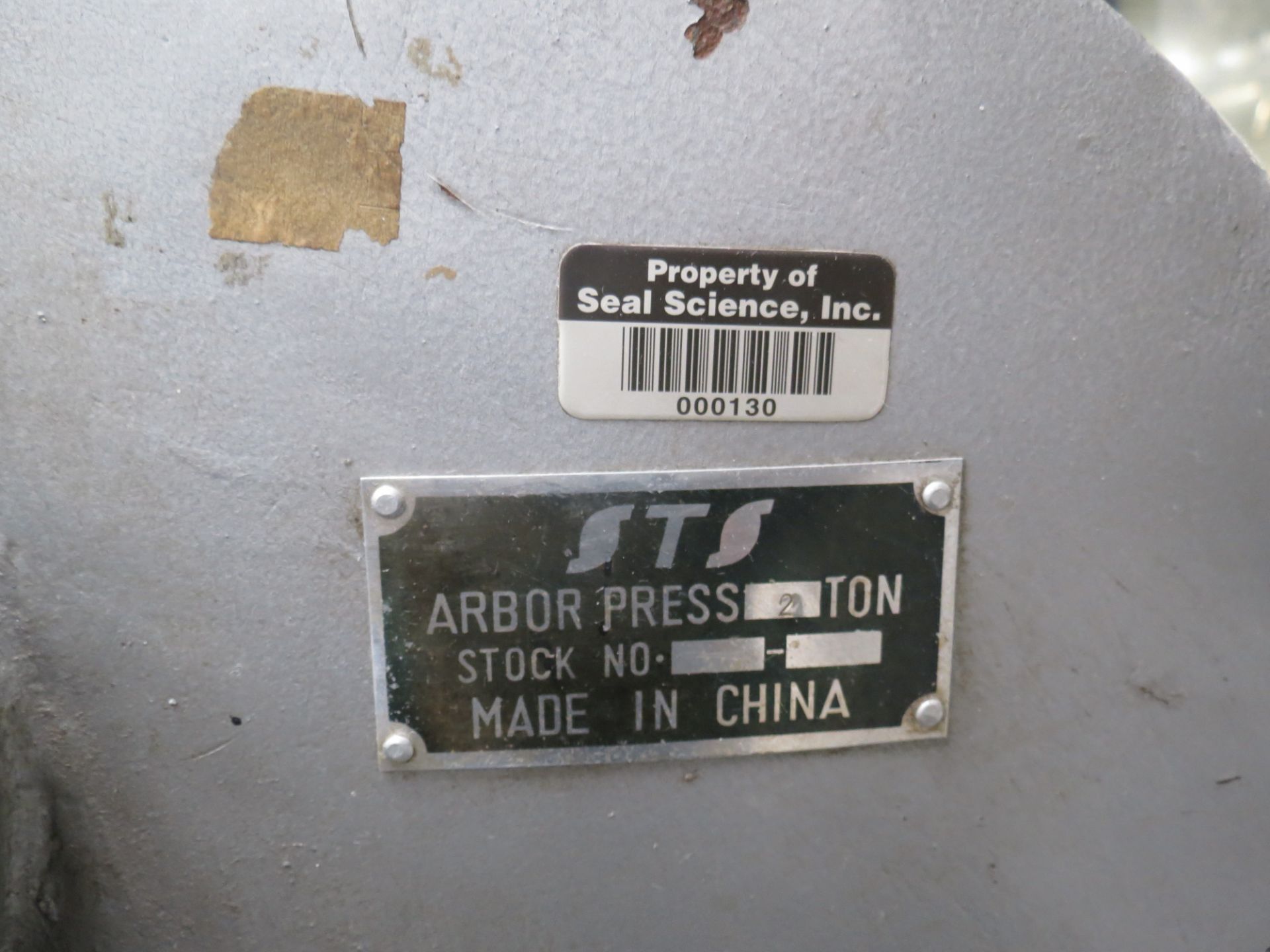 STS 2 Ton Arbor Press with Metal Table - Image 4 of 5