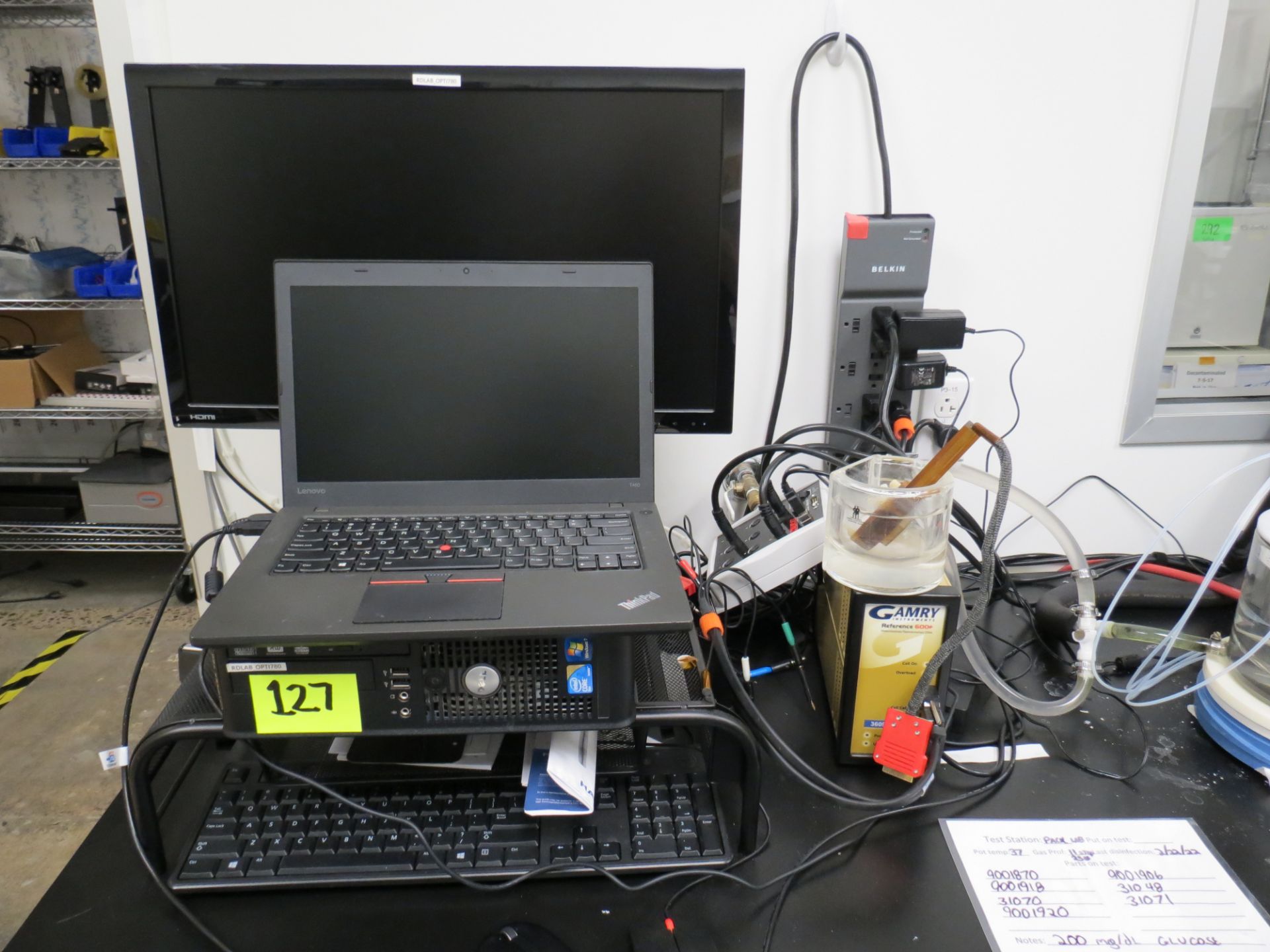 MODULE TESTING CENTER WITH ALICAT SCIENTIFIC MASS FLOW METERS & LAPTOP & CONTENTS BELOW THE TABLE - Image 2 of 13