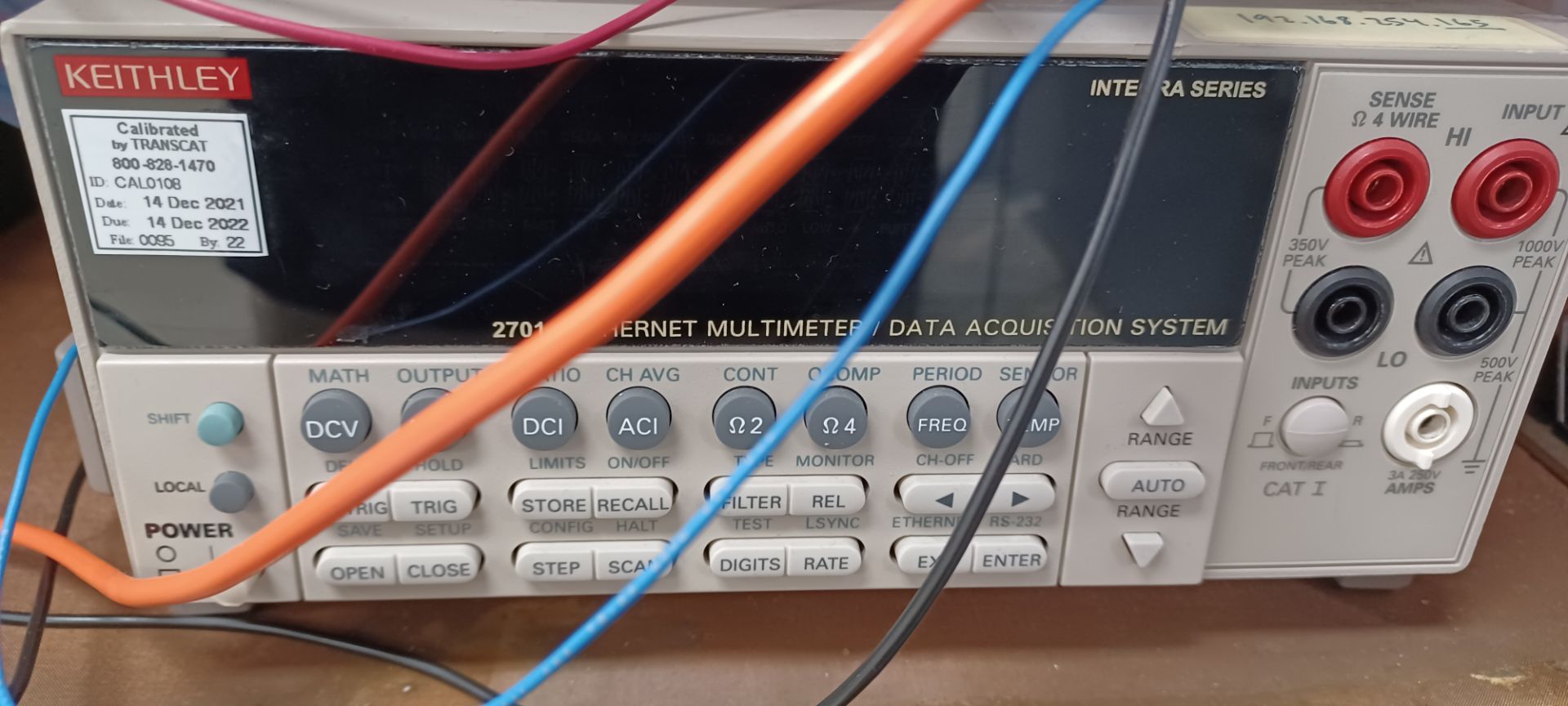 LOT KEITHLEY 2701 ETHERNET MULTIMETER & AGILENT E3630A TRIPLE OUTPUT DC POWER SUPPLY - Image 5 of 8