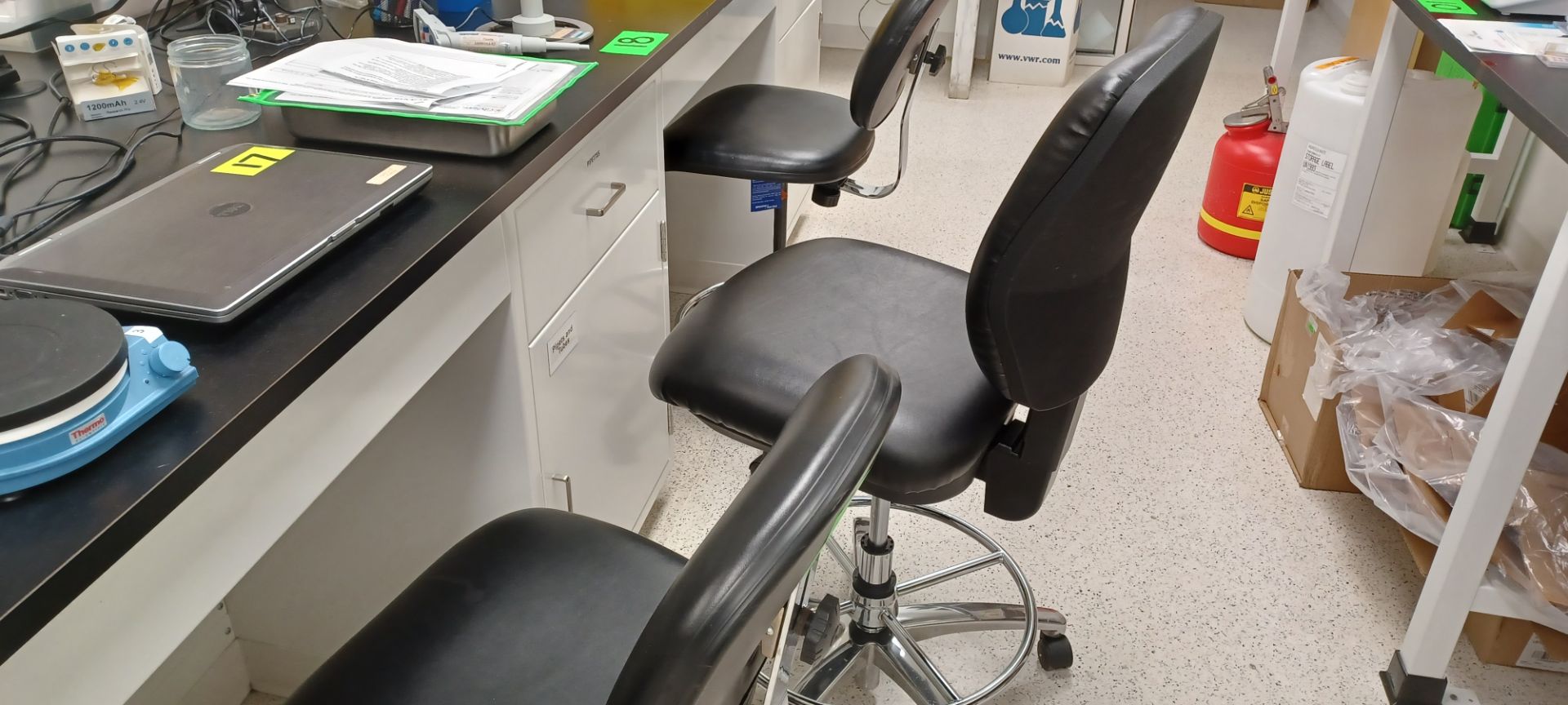 LOT (3)-LAB ROLLING CHAIRS - Image 2 of 2