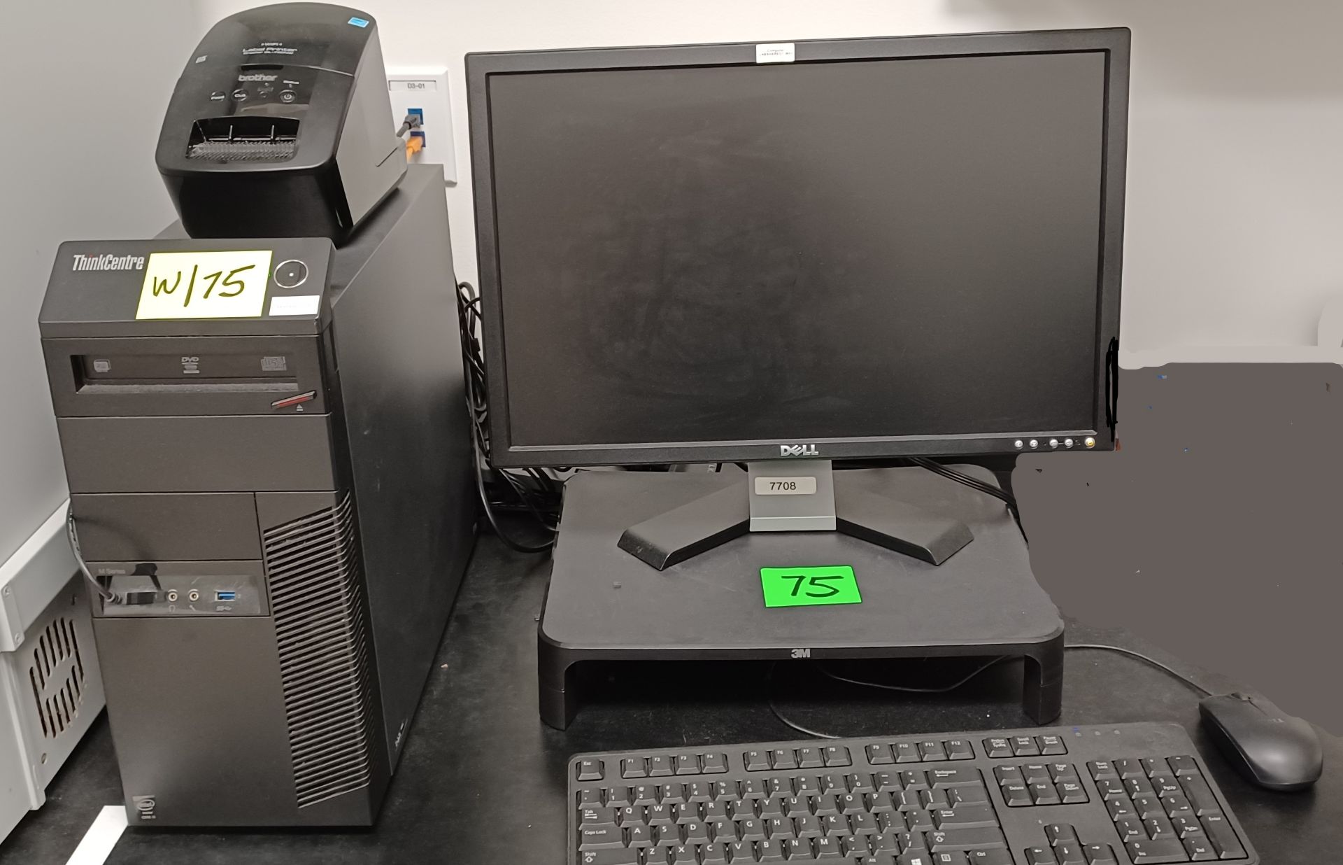 LENOVO THINKCENTRE I5 DESKTOP WITH MONITOR & LABEL PRINTER (SUBJECT TO CONFIRMATION)