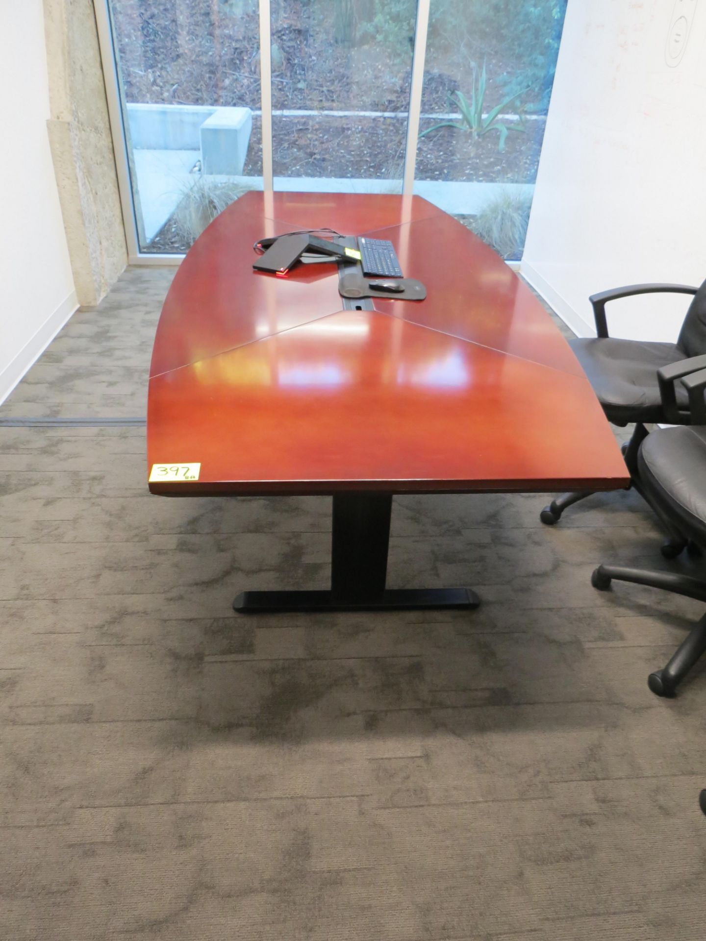 WOODEN 8FT CONFERENCE TABLE