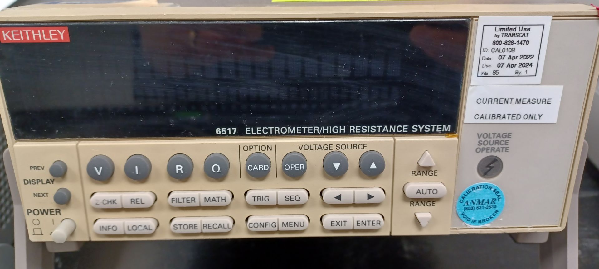 KEITHLEY 6517 ELECTROMETER/HIGH RESISTANCE SYSTEM, CALIBRATED UNTIL 4/2024 - Image 2 of 2