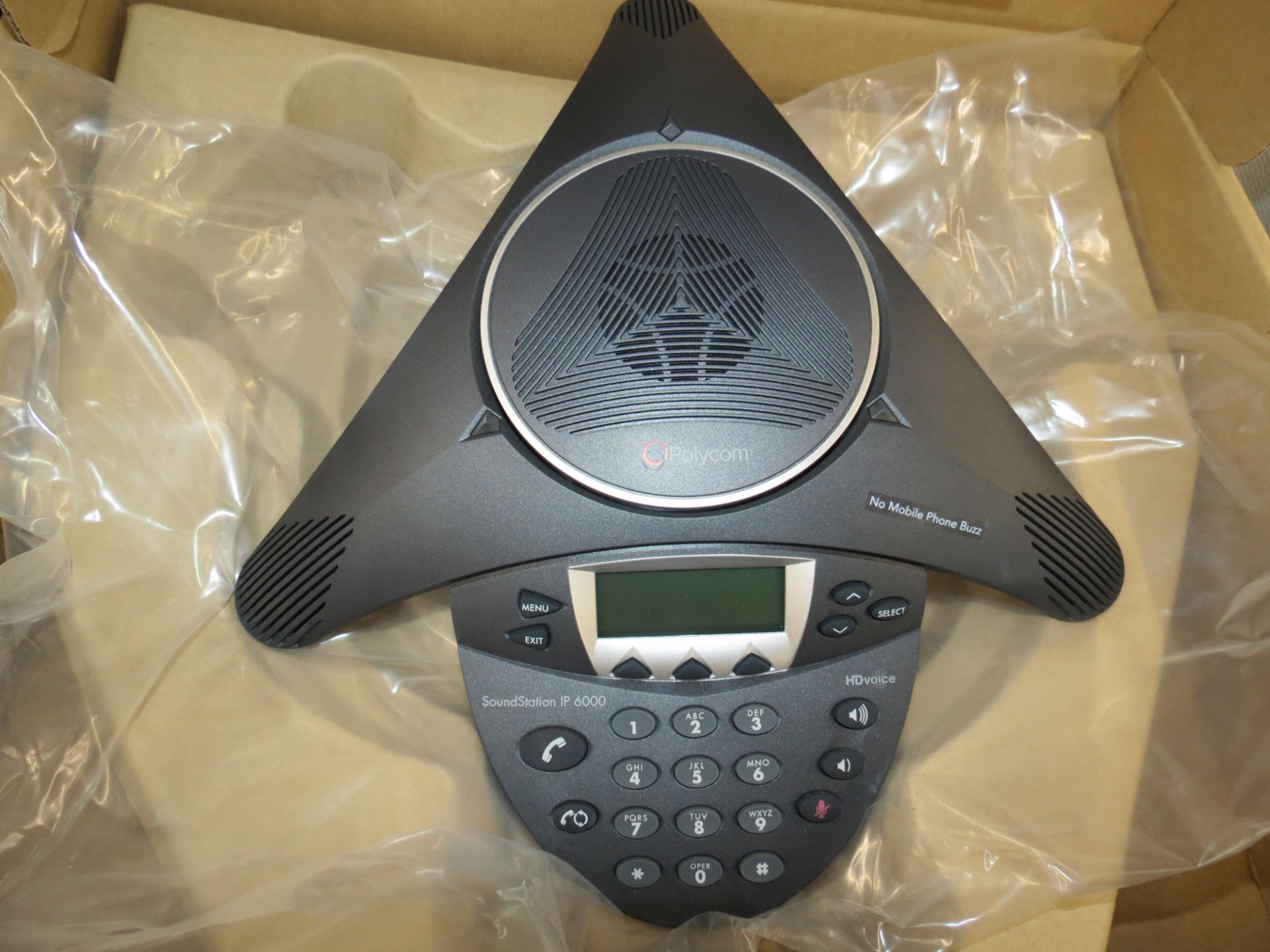 LOT OF 2 OPEN BOX NEW POLYCOM CONFERENCE PHONE - Image 2 of 3