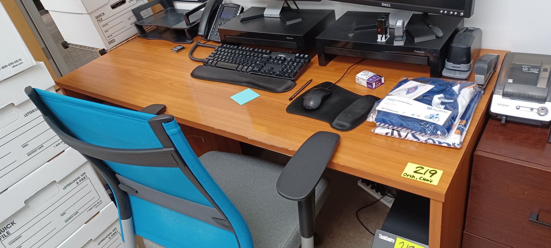 DESK & CHAIR ONLY (NO CONTENT ON DESK)