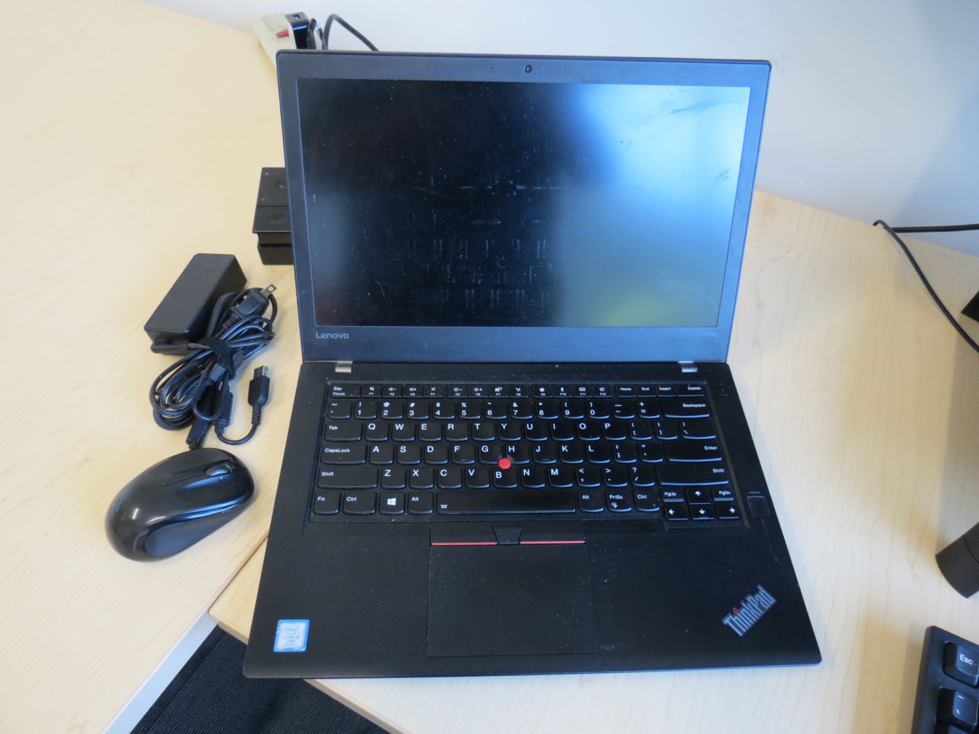 LENOVO T470 I7 7TH GEN LAPTOP, DOCKING STATION, MONITOR, KEYBOARD, MOUSE (SUBJECT TO CONFIRMATION) - Image 2 of 3