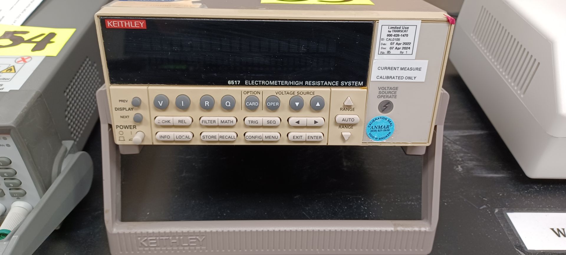 KEITHLEY 6517 ELECTROMETER/HIGH RESISTANCE SYSTEM, CALIBRATED UNTIL 4/2024