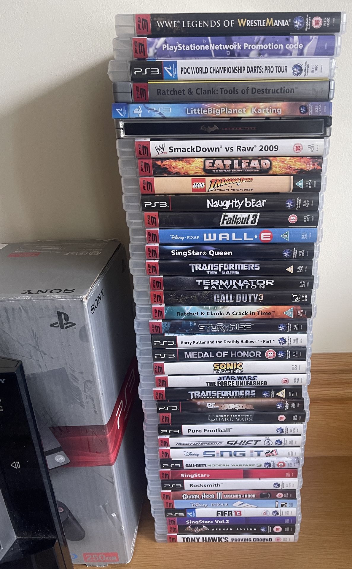 PS3 AND GIANT LOT OF GAMES PLAYSTATION SONY 3 LOT - Image 4 of 7