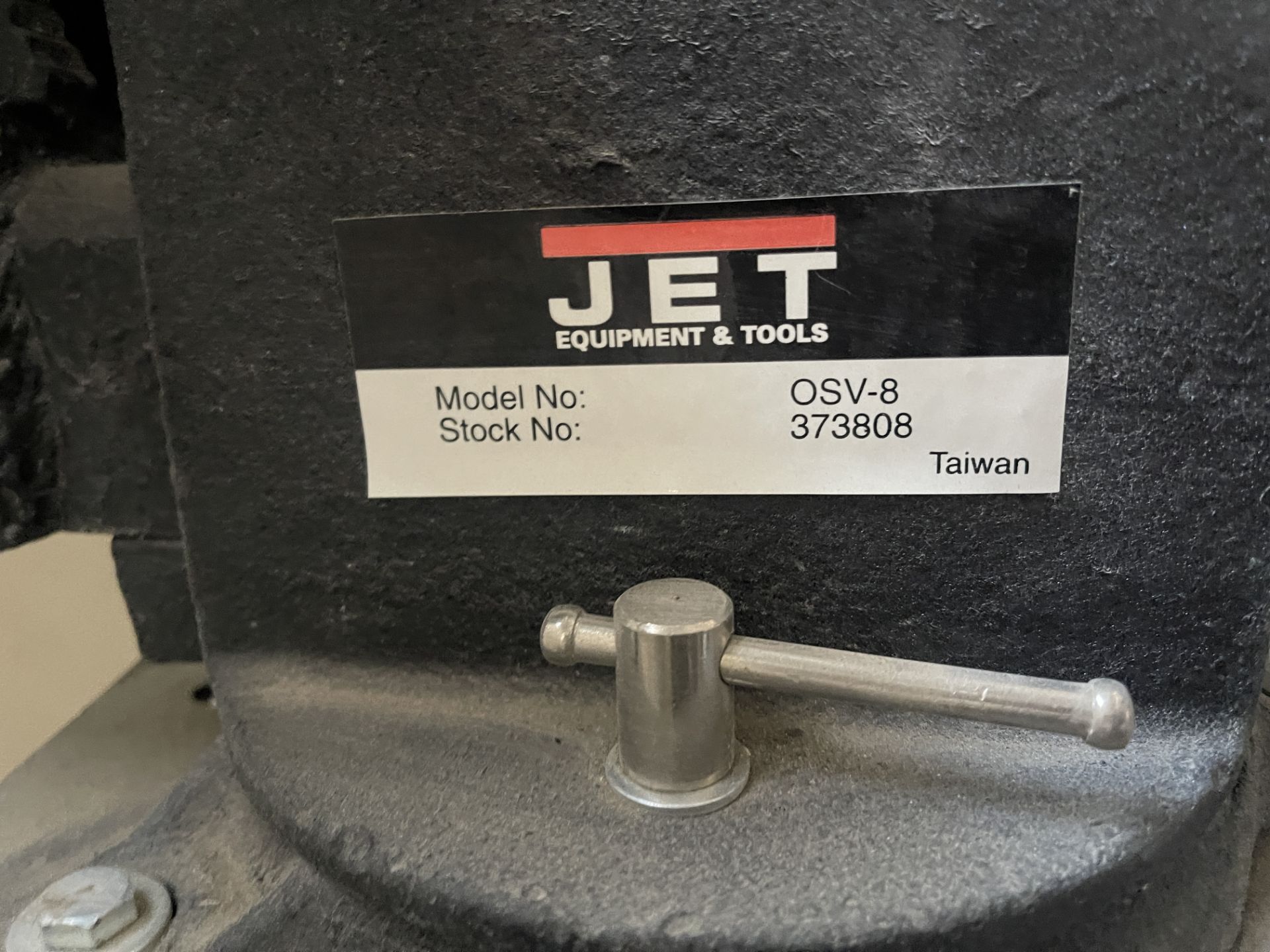 JET 0SV8 VISE COMMERCIAL ON STAND WITH EXTRA TRAY UNIT - Image 3 of 4