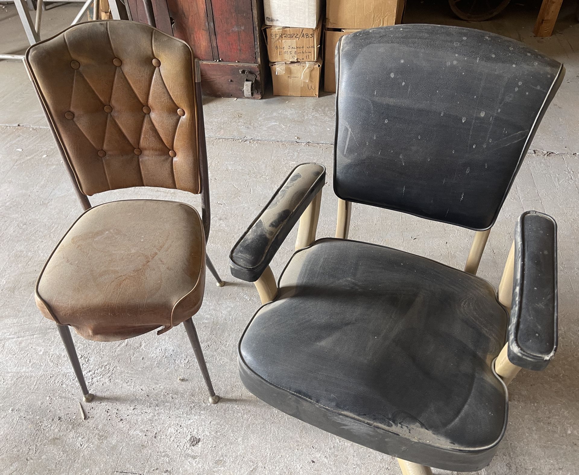 2 ART DECO OFFICE CHAIRS