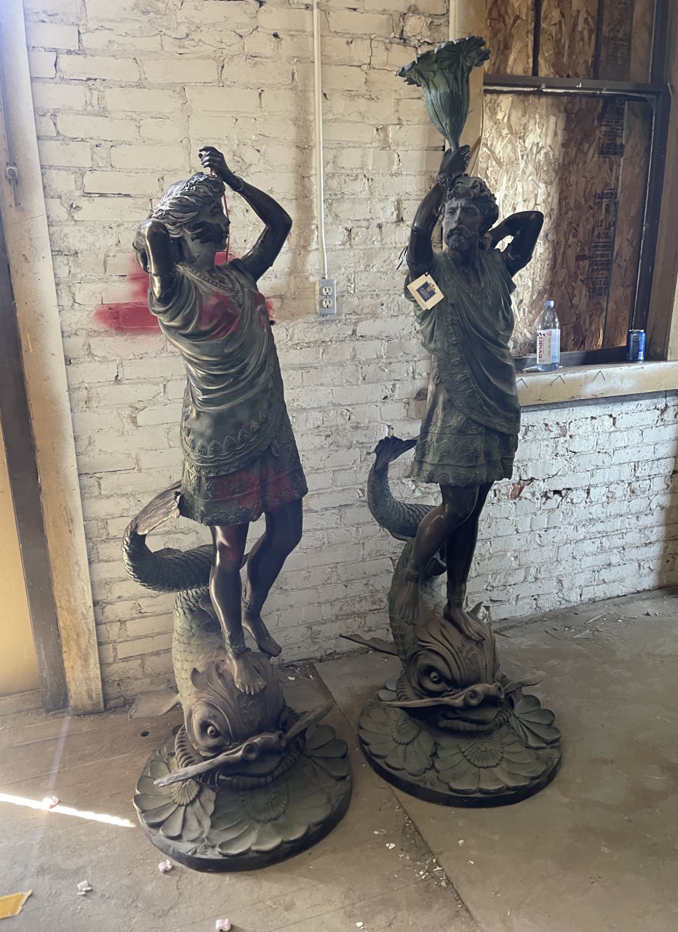 2 LARGE BRONZE STATUES FROM AUGUSTUS CAROLINA IN SC / $10,000 STATUES ELECTRIFIED - Image 6 of 6