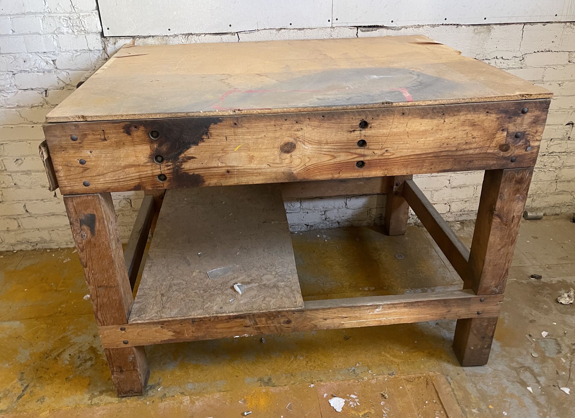 HEAVY WOOD WORKING TABLE