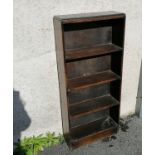Small 4 shelf bookcase - 102cm x 46cm x 15.5cm deep