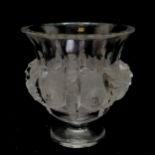 Lalique dampierre vase - 12.5cm high & in good used condition