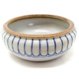 Danesby Ware Bourne Denby art pottery bowl with incised decoration to border - 20cm diameter & in