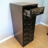 Large 7 drawer metal filing cabinet in good used condition 130cm high x 65cm deep x 50cm wide