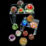 13 x paperweights inc map - SOLD ON BEHALF OF THE NEW BREAST CANCER UNIT APPEAL YEOVIL HOSPITAL