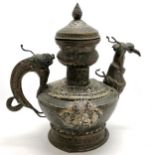 Tibetan 19th century tri-metal water vessel - 41cm high