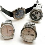 Sandoz vintage chronograph, Seiko quartz chronograph, Seiko 5 & Citizen automatic - all for spares /