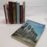 9 books mainly regarding Easter Island all signed by the author Steven Roger Fischer (b.1947) inc