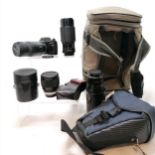 Praktica BCA electronic 35mm camera t/w Prakticar AF PB 4.5/55-200 MC lens + 2 Canon lenses (Zoom