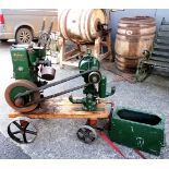 R A Lister 1-1062 stationary engine with H J Godwin Ltd self oiling British Patent No 839755/29 pump