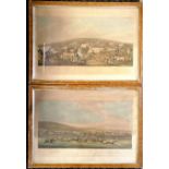 Pair of 1819 prints of Epsom horses races by Thomas Sutherland after Henry Thomas Alken (1785-