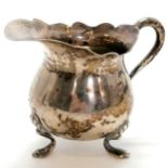 Silver small cream jug - 5cm high & 28g Condition reportslight distortion to top detail