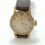 Ladies 9ct gold cased Omega manual wind wristwatch with a 620 movement - running - WE CANNOT