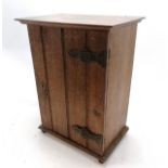 Antique oak table top cabinet with shelves, 44cm x 32cm x 20cm deep Condition reportIn good